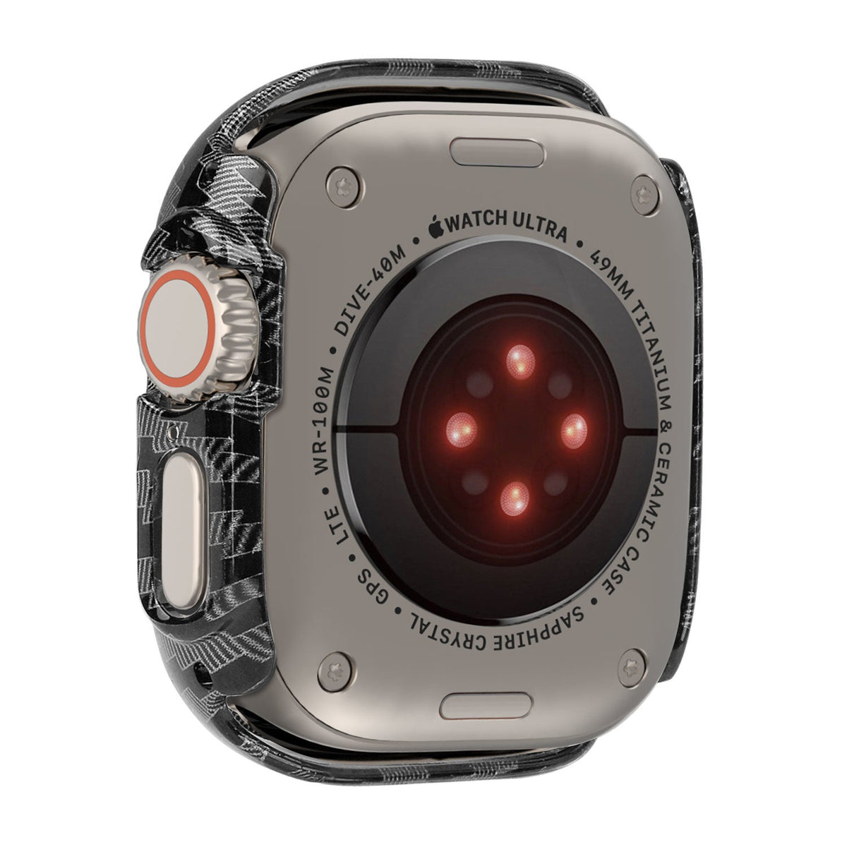Apple Watch Ultra Hard Case with Glass (Carbon Fibre)