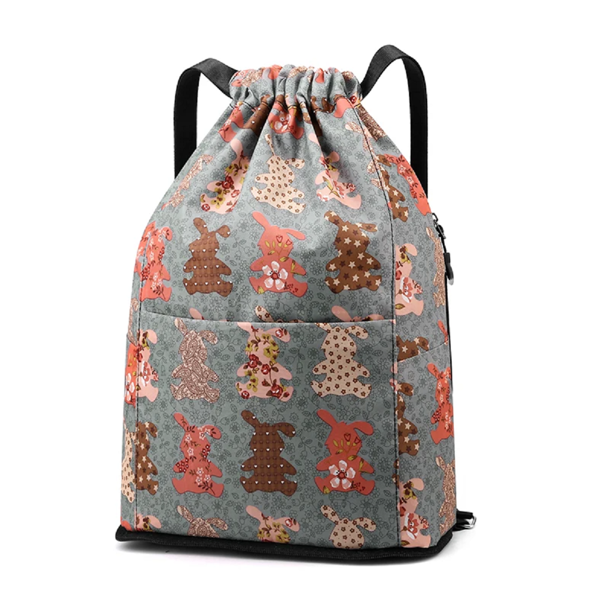 Women's Drawstring Bag Foldable Large Capacity Backpack