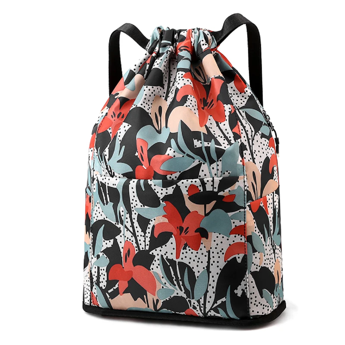 Women's Drawstring Bag Foldable Large Capacity Backpack