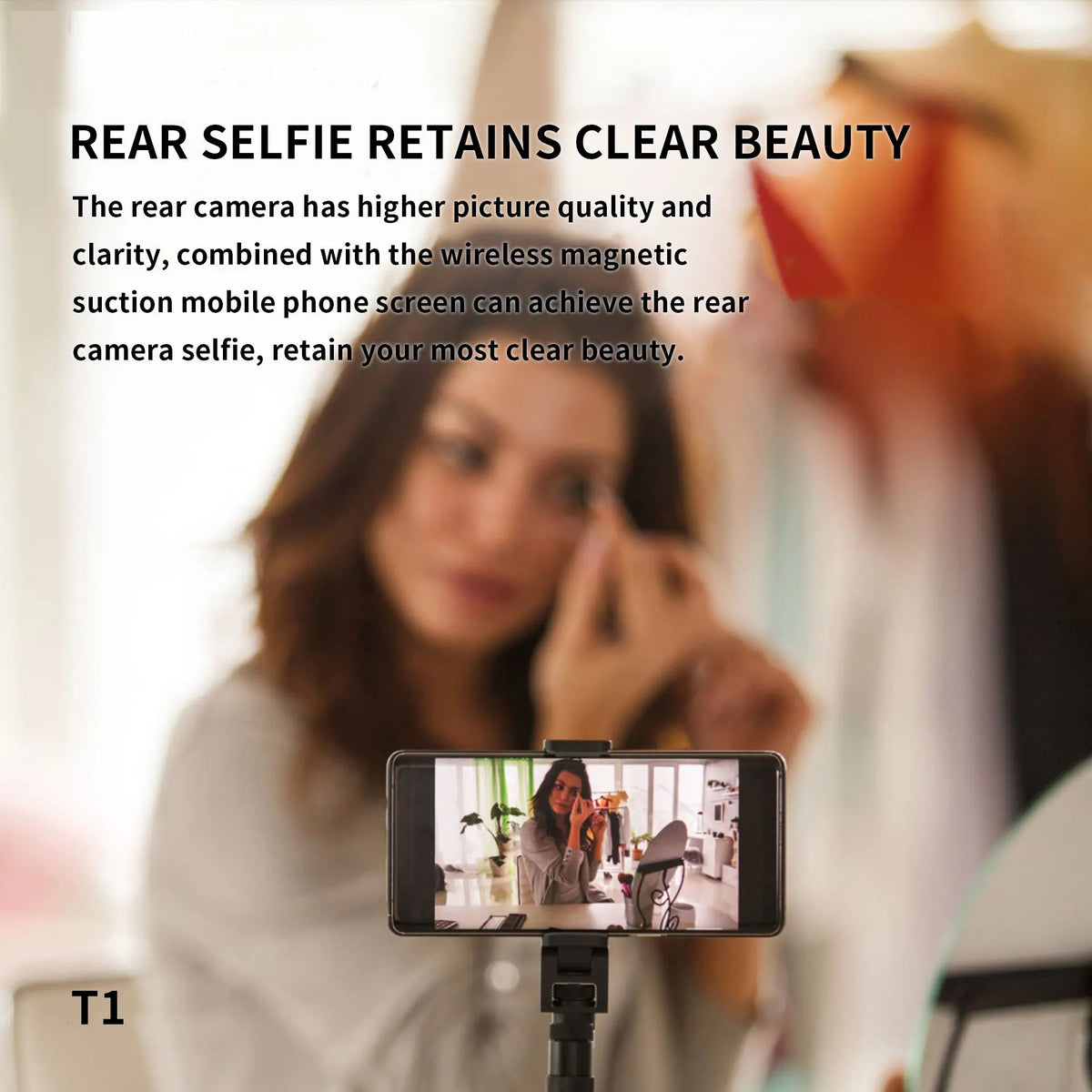 Magnetic Phone Vlog Screen – Rear Camera Monitor