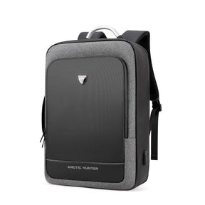 BLack Norway 40L Expandable USB Charging Laptop Waterproof Business Travel Bag