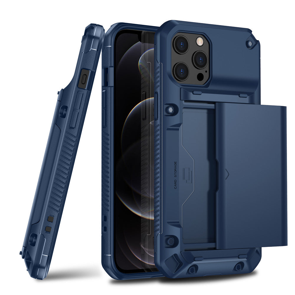 Armor slide card case for iPhone blxck norway™