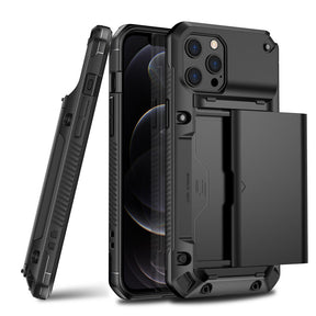 Armor slide card case for iPhone blxck norway™