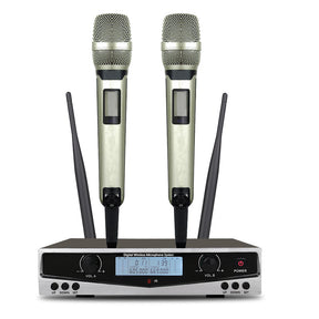 High quality UHF professional dual wireless microphone blxck norway™