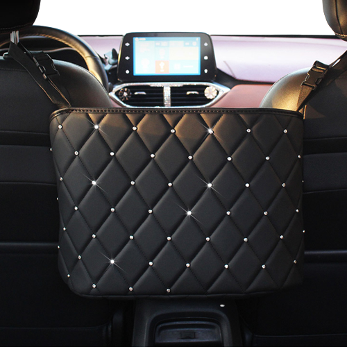 Pu leather car handbag holder interior auto seat blxck norway™