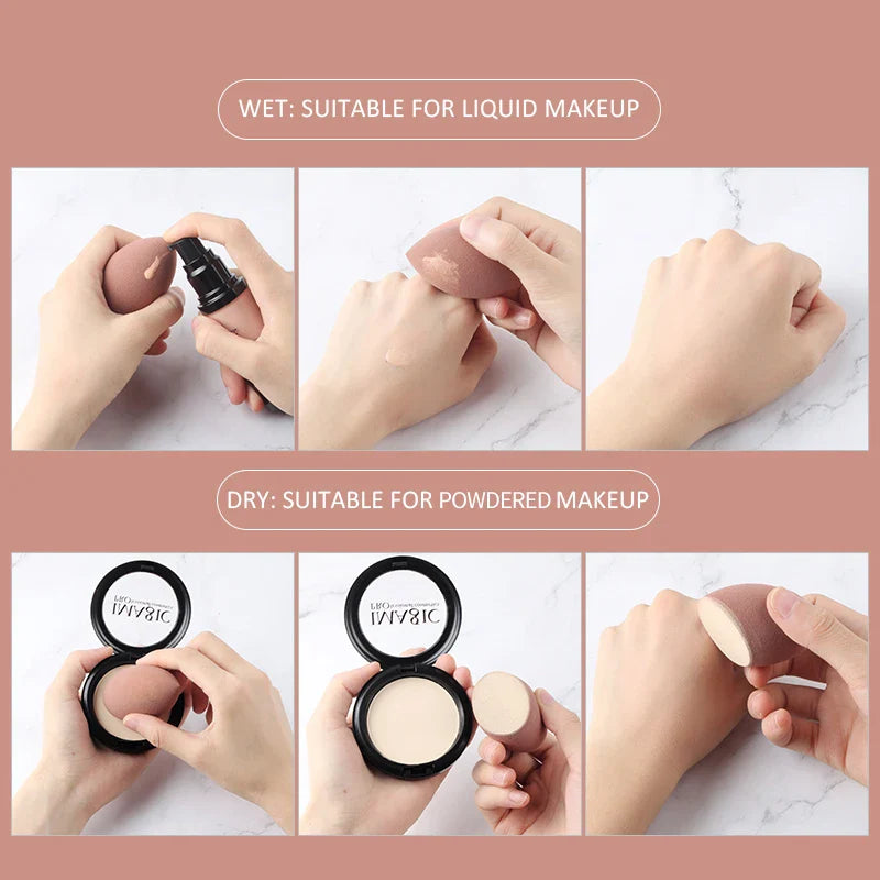 Soft and Anatomical professional makeup sponge - Set with 10 pieces