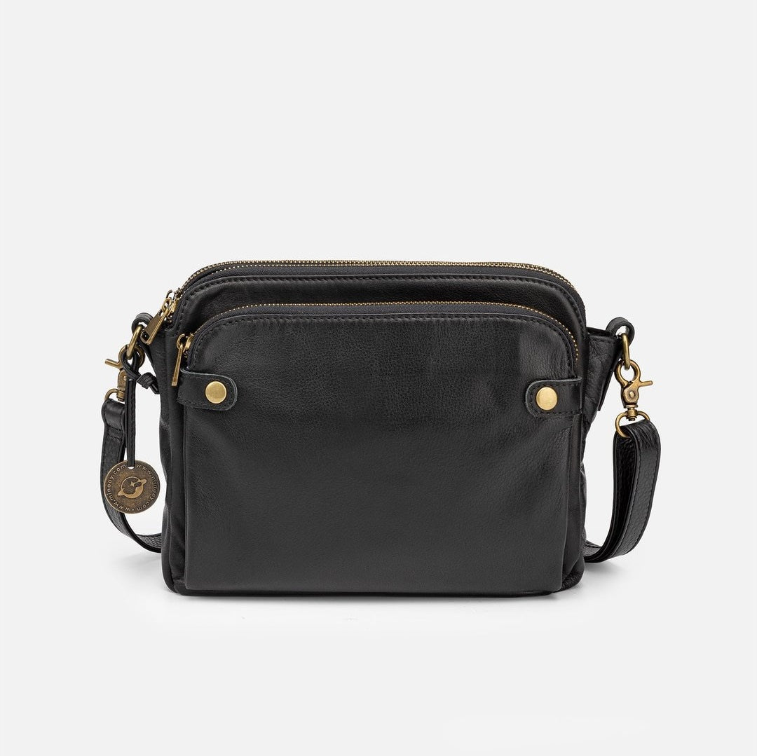 Vintage Three Layer Leather Crossbody Shoulder & Clutch Bag