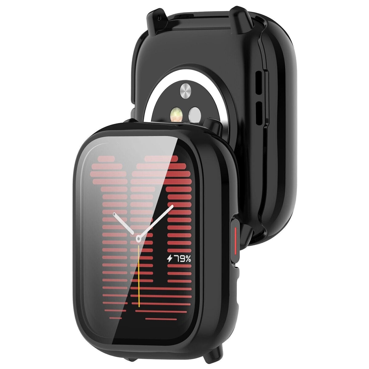Amazfit Active Hard Case With Glass (Black)