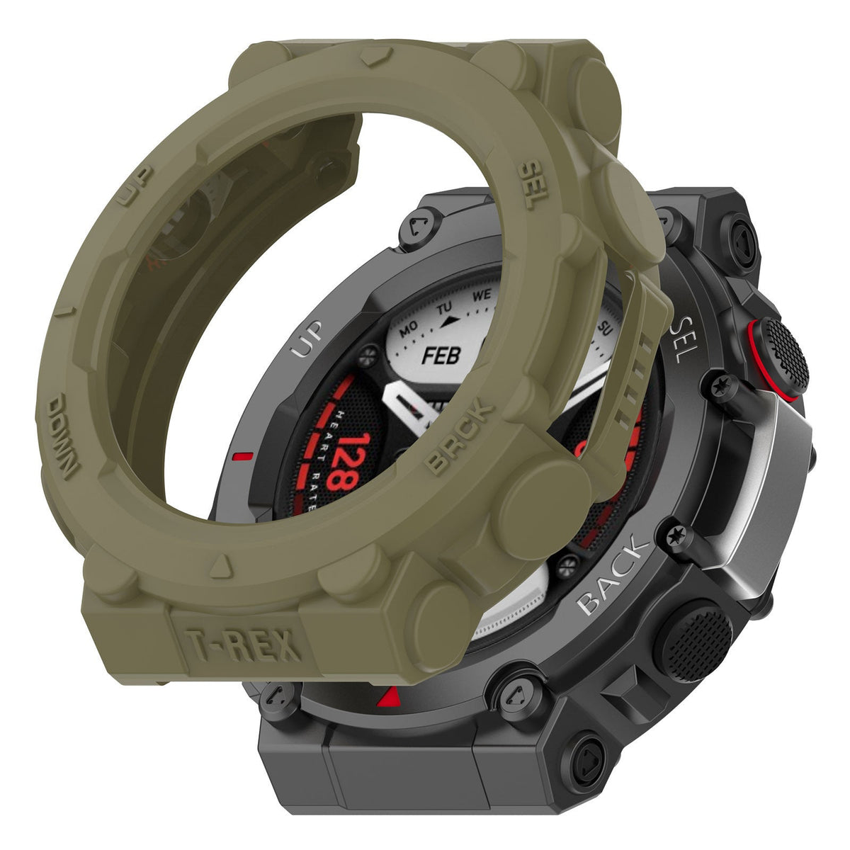 Amazfit T-Rex 2 Silicone Case (Olive Green)