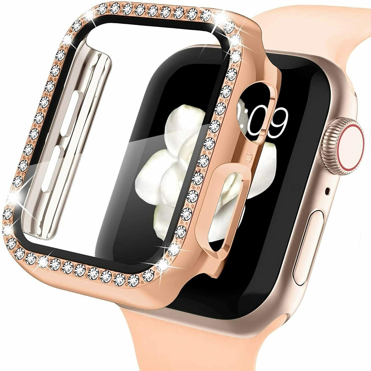 Apple Watch Diamond PC Hard Case (Rose Gold)