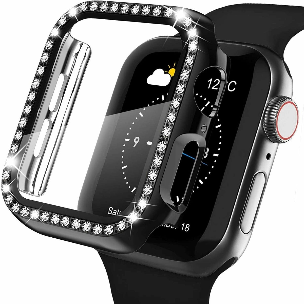 Apple Watch Diamond PC Hard Case (Black)
