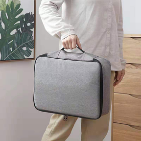 Multi-Layer Document Tickets Storage Bag Travel Briefcase with Lock BLXCK NORWAY™