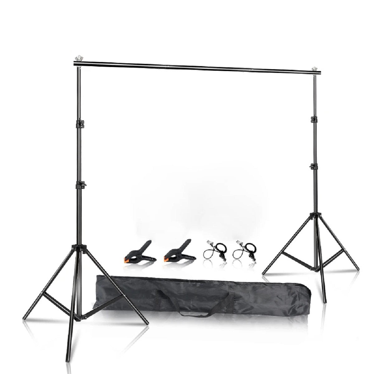 Photography Backdrop Stand Kit – Green Screen Support Frame with Carry Bag