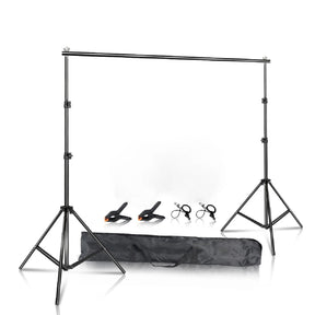 Photography Backdrop Stand Kit – Green Screen Support Frame with Carry Bag