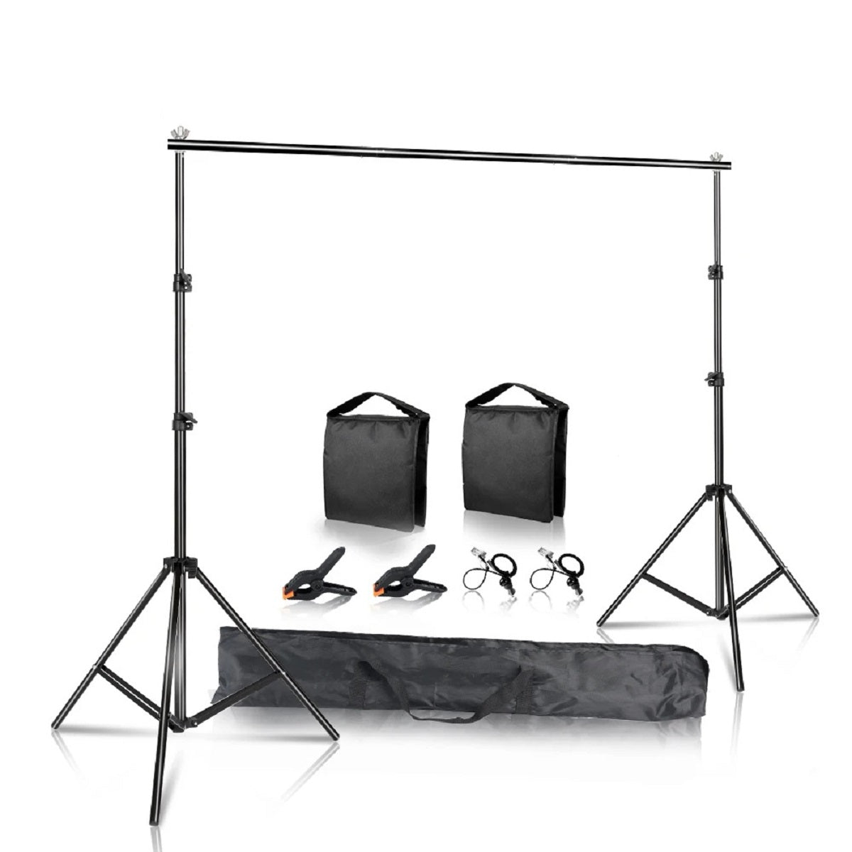 Photography Backdrop Stand Kit – Green Screen Support Frame with Carry Bag