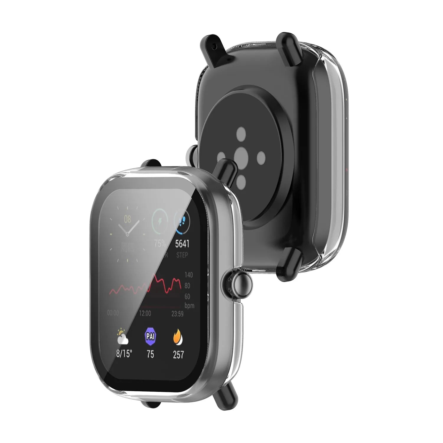 Amazfit Bip U (Pro) PC Case with Glass (Transparent)