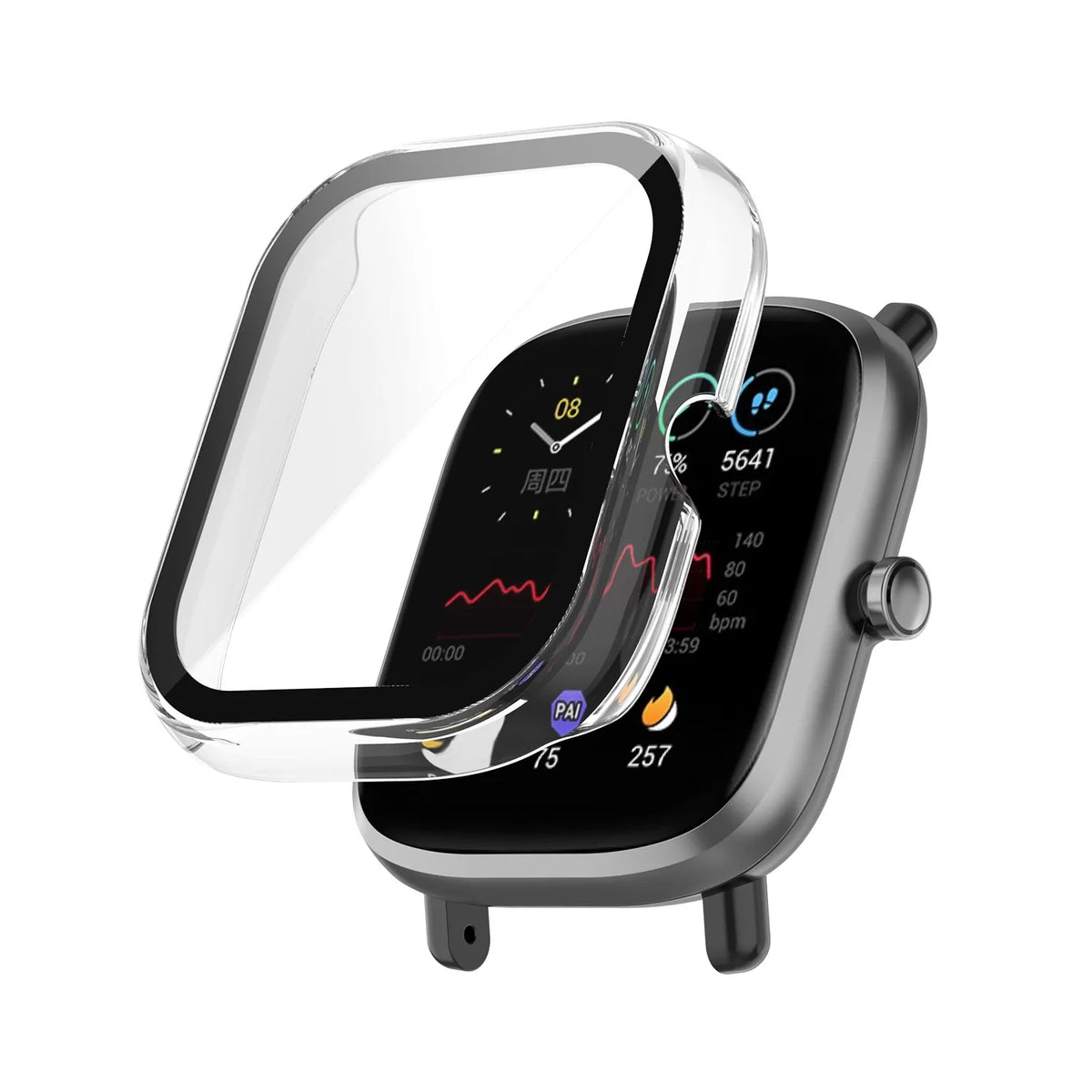 Amazfit Bip U (Pro) PC Case with Glass (Transparent)