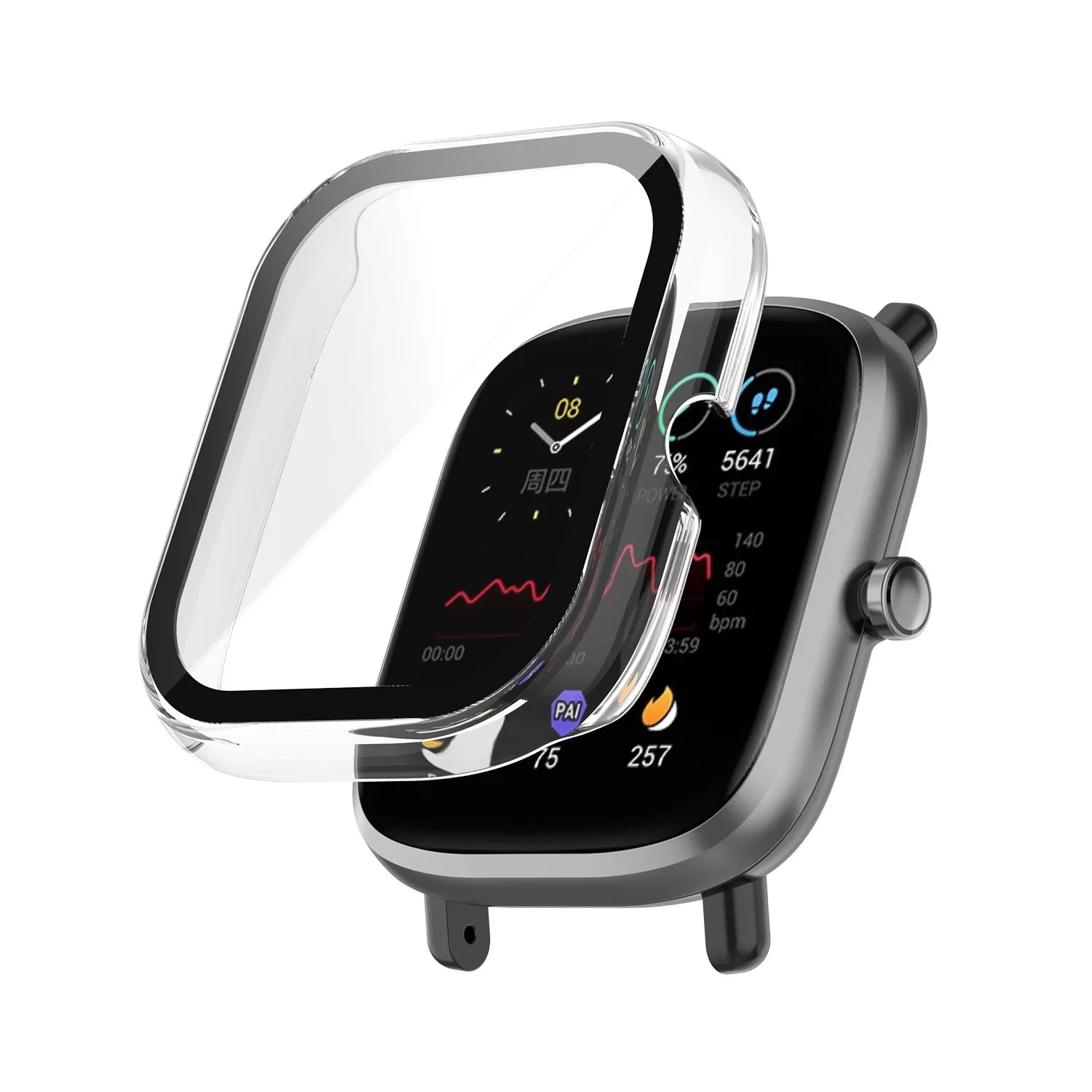 Amazfit Bip U (Pro) PC Case with Glass (Transparent)