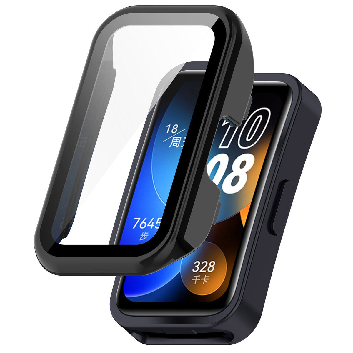 Huawei Band 8 Protective cover with Glass (Black)