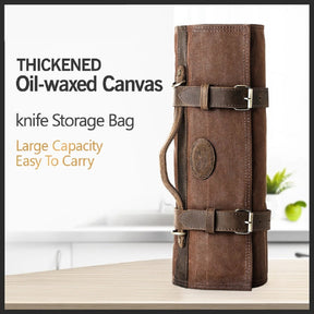 Portable Durable Knife Storage Pockets Foldable Chef Roll Bag