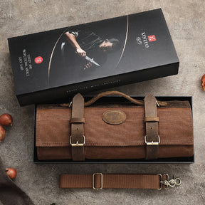 Portable Durable Knife Storage Pockets Foldable Chef Roll Bag