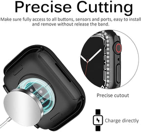 Apple Watch 7 Diamond PC Hard Case 41mm (Black)