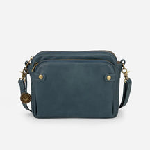 Vintage Three Layer Leather Crossbody Shoulder & Clutch Bag
