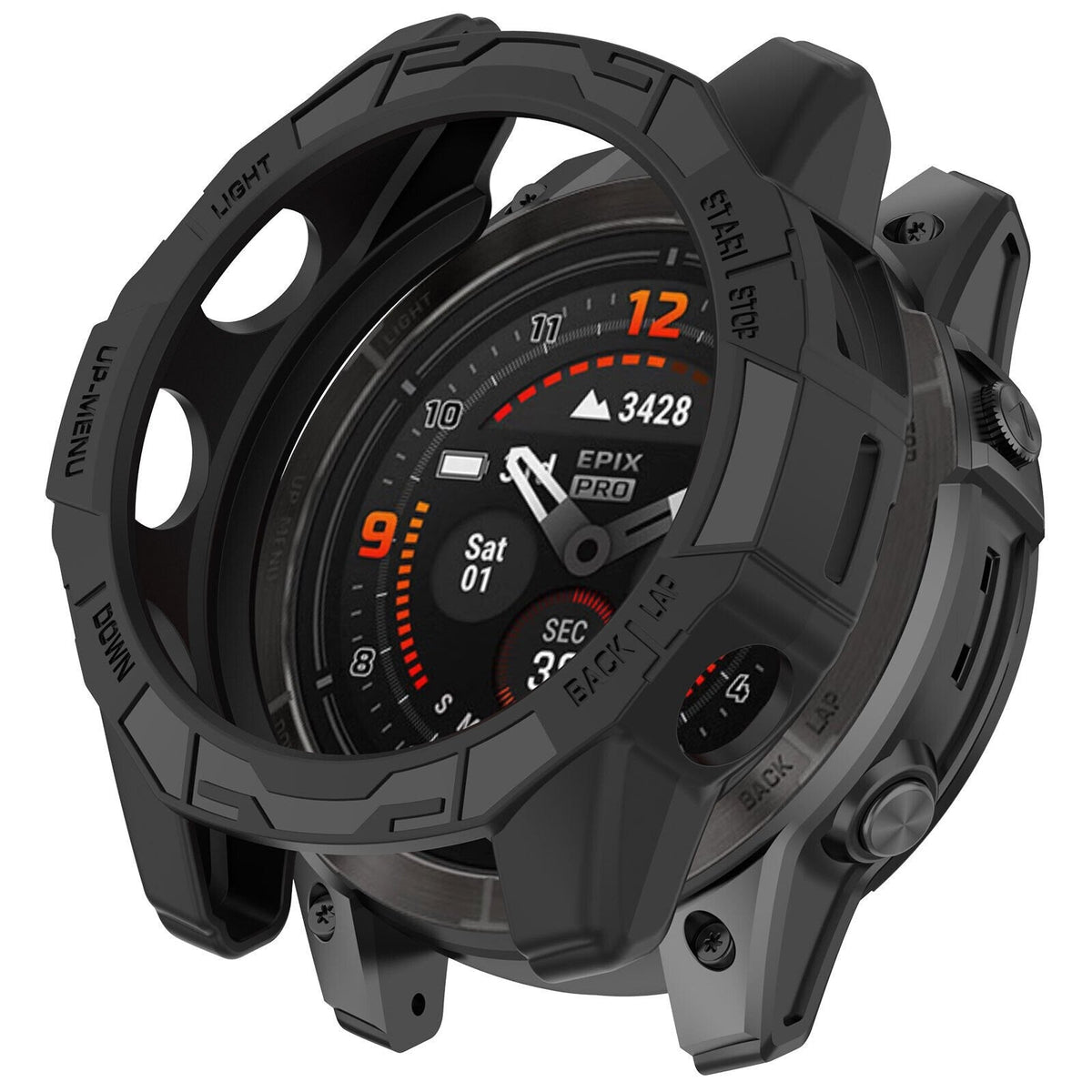Garmin Epix Pro 47mm Rugged TPU Cover (Black)