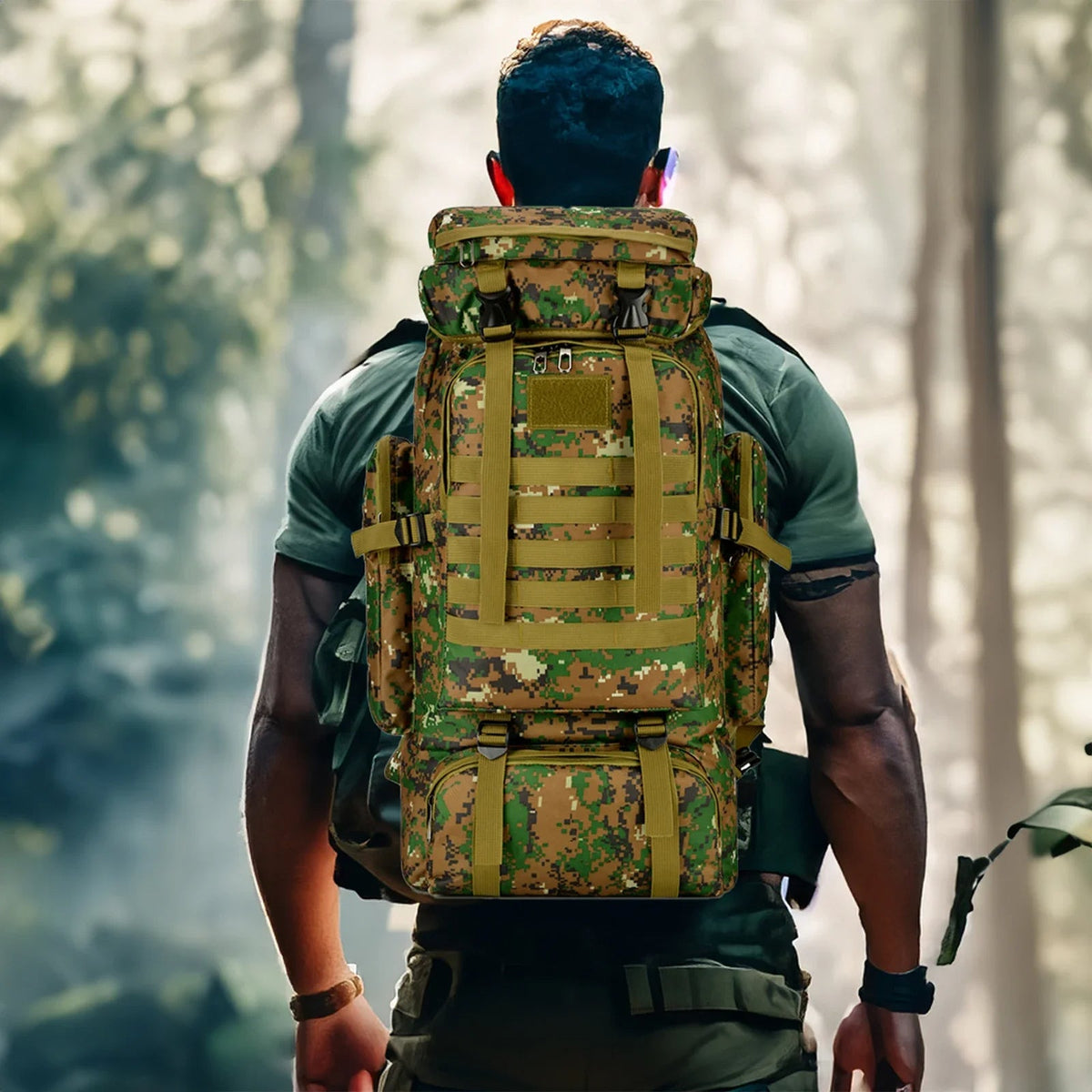 Mountaineering Tactical Hiking Backpack – Large Outdoor Travel And Climbing Bag