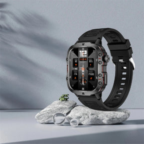 Men’s Rugged Outdoor GPS Smartwatch – 1.96" Bluetooth Call and Waterproof