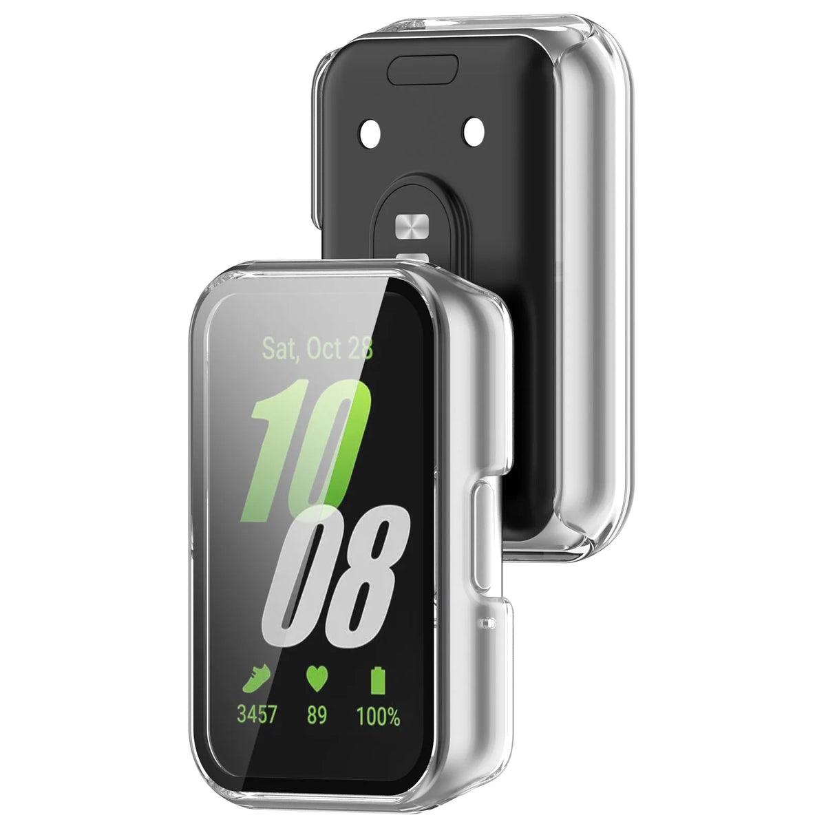 Samsung Galaxy Fit 3 Hard Case with Glass (Transparent)