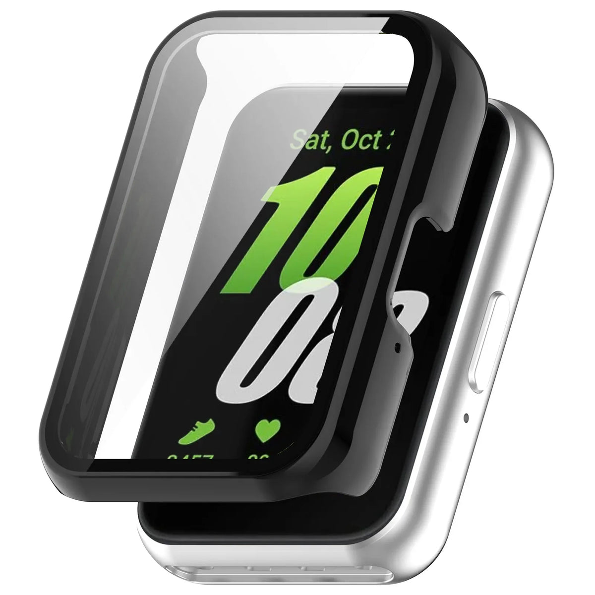 Samsung Galaxy Fit 3 Hard Case with Glass (Black)