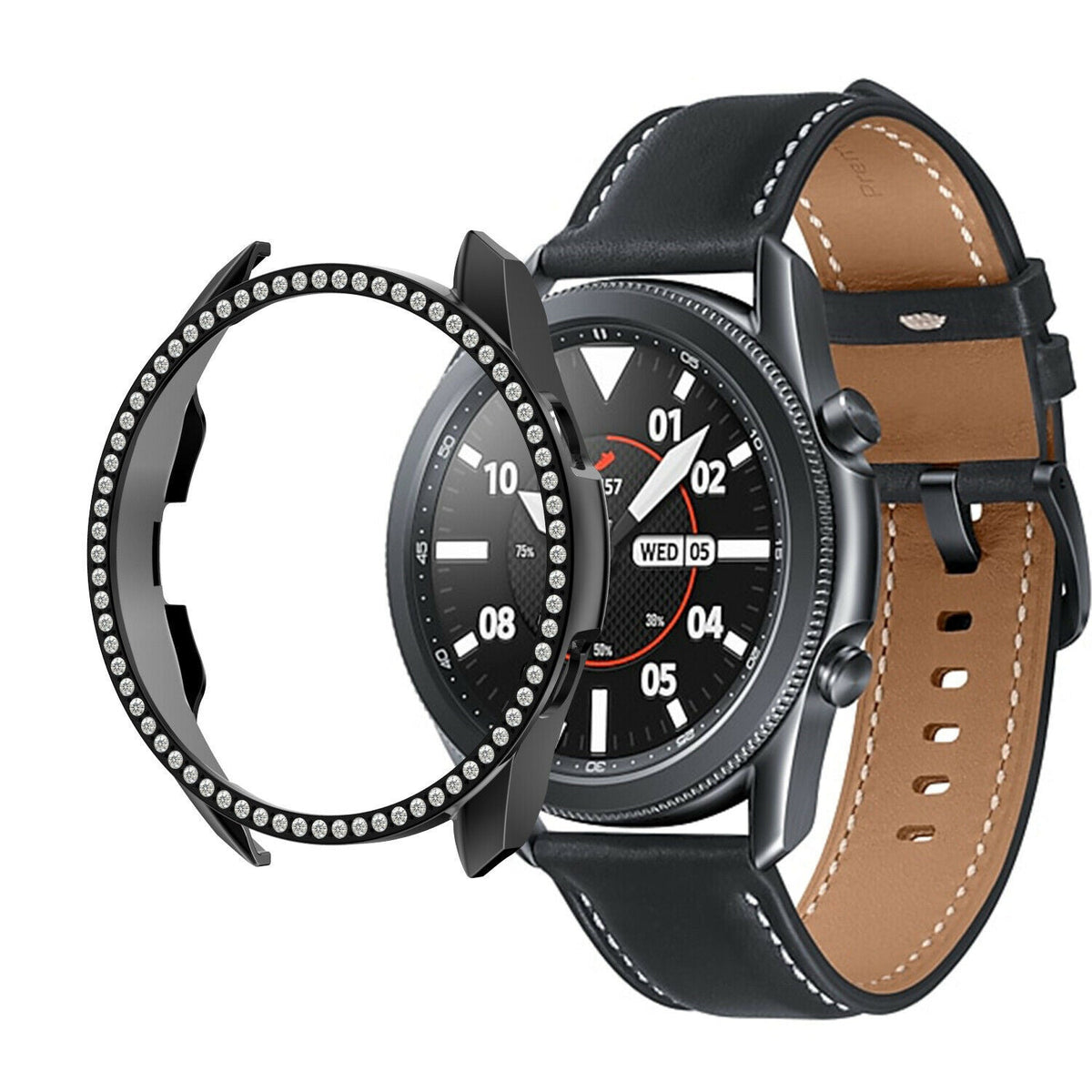 Samsung Galaxy Watch 3 45mm Diamond PC Case (Black)