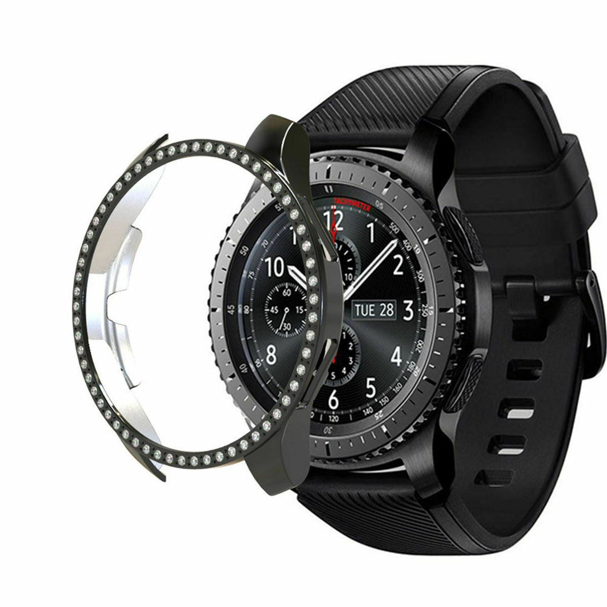 Samsung Galaxy Watch 46mm Diamond PC Case (Black)
