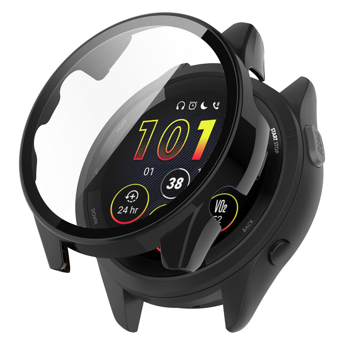 Garmin Forerunner 265 Hard Case with Glass (Black)