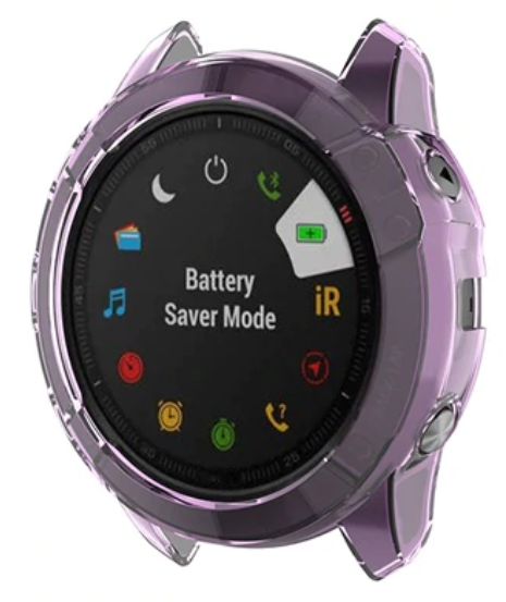 Garmin Fenix 6s TPU Case (Transparent Purple)
