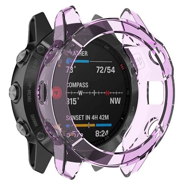 Garmin Fenix 6s TPU Case (Transparent Purple)