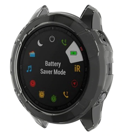 Garmin Fenix 6s TPU Case (Transparent Black)