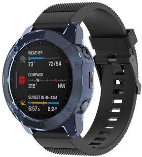 Garmin Fenix 6x TPU Case (Transparent Blue)