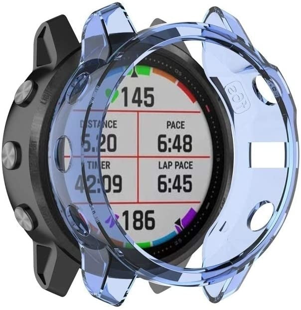 Garmin Fenix 6x TPU Case (Transparent Blue)