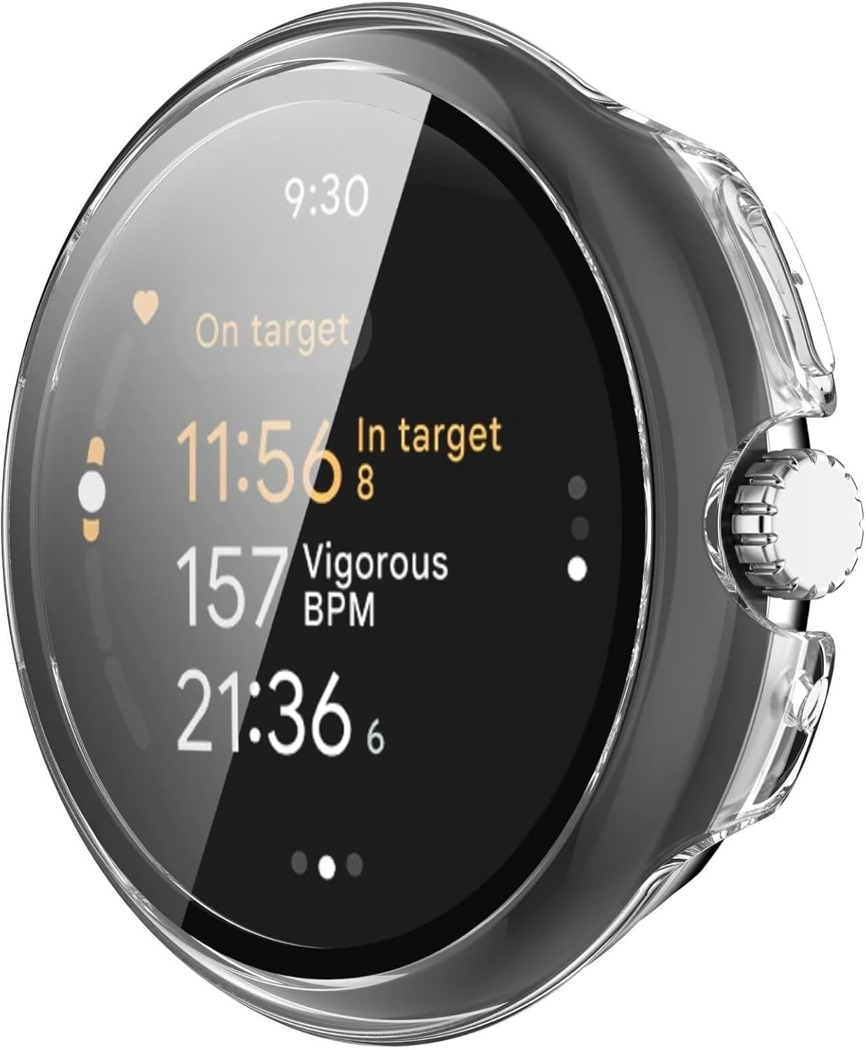Google Pixel Watch 3 - 45mm Hard Case with Glass (Transparent)