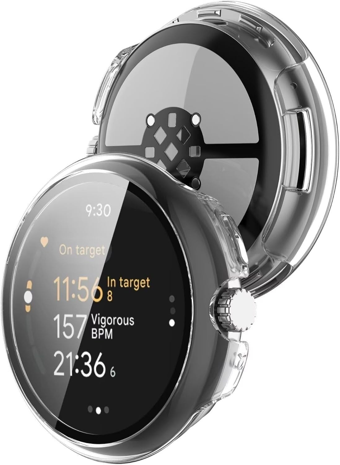 Google Pixel Watch 3 - 45mm Hard Case with Glass (Transparent)