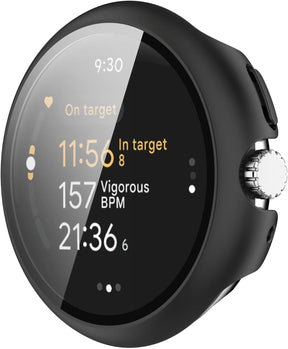 Google Pixel Watch 3 - 45mm Hard Case with Glass (Black)