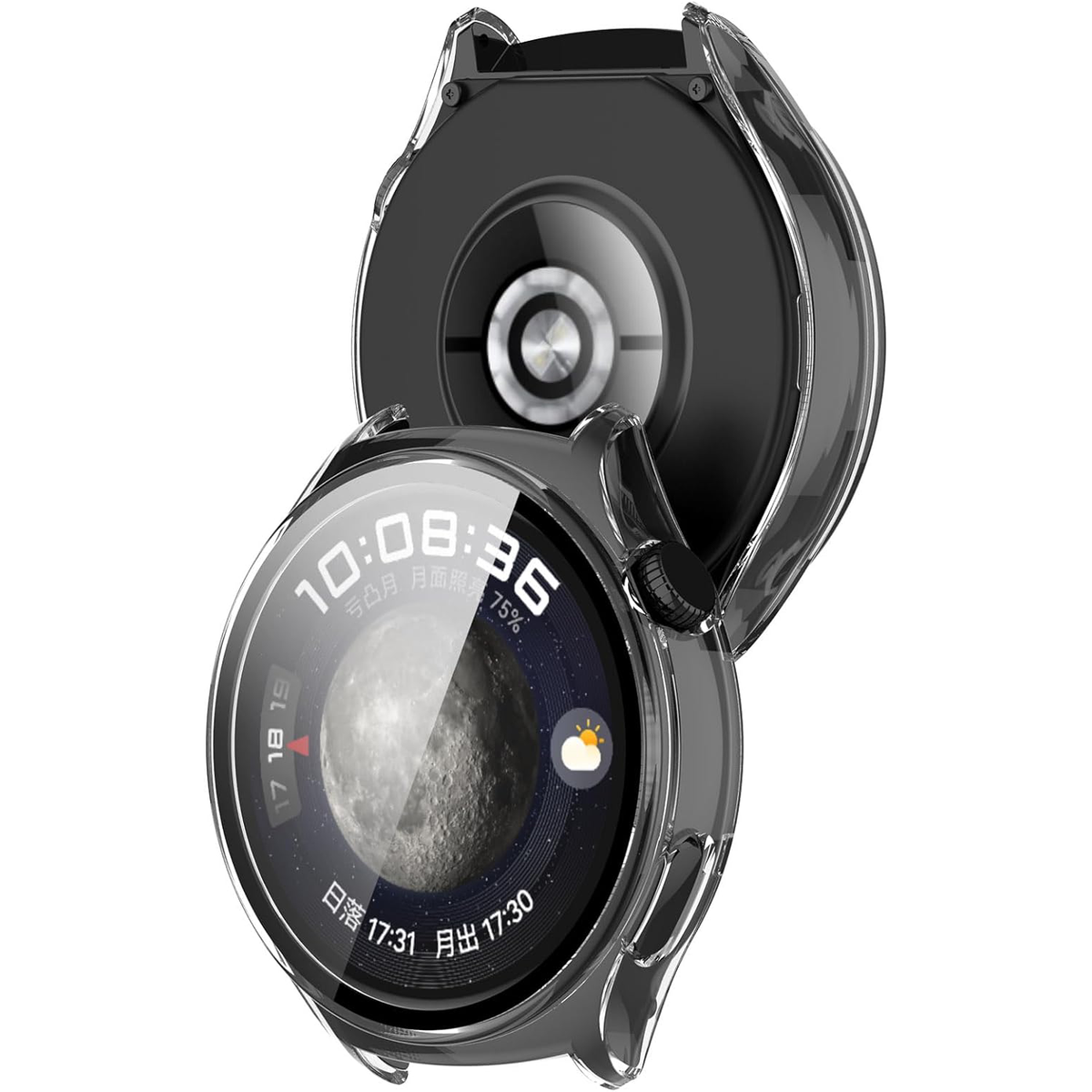 Huawei Watch 4 Hard Case with Glass (Transparent)