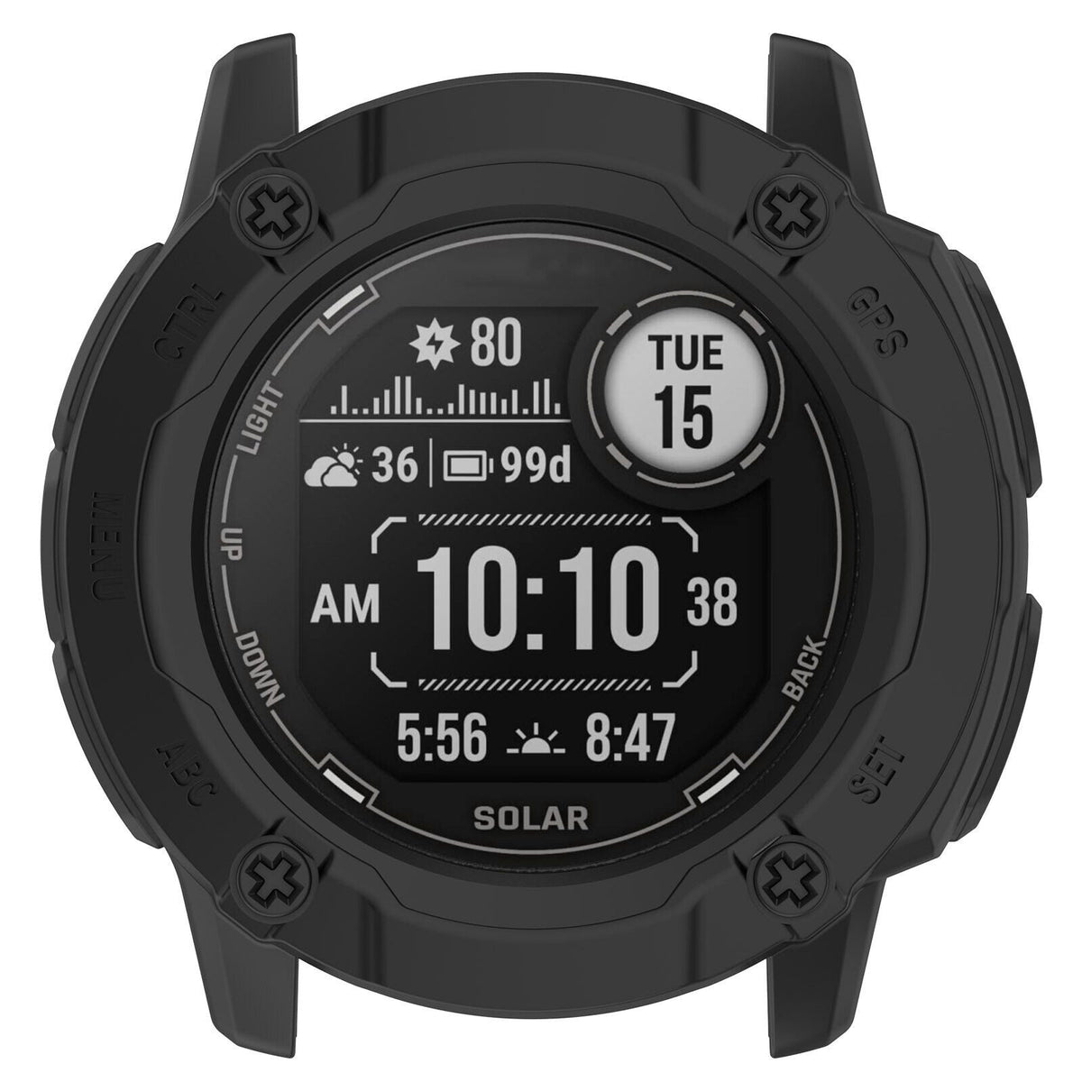 Garmin Instinct 2x Rugged TPU Cover (Black)