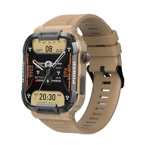Men’s 1.85" Military Smartwatch – Bluetooth Call IP68 Waterproof Fitness Watch