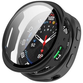 Samsung Galaxy Watch 8 - 40mm Hard Case with Glass (Black)
