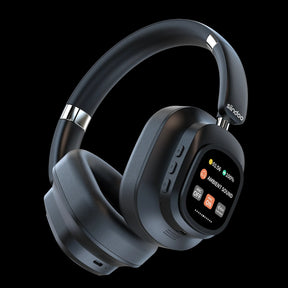 Hybrid Wireless Headphones – Headset with LED Screen and Magnetic Touch Control