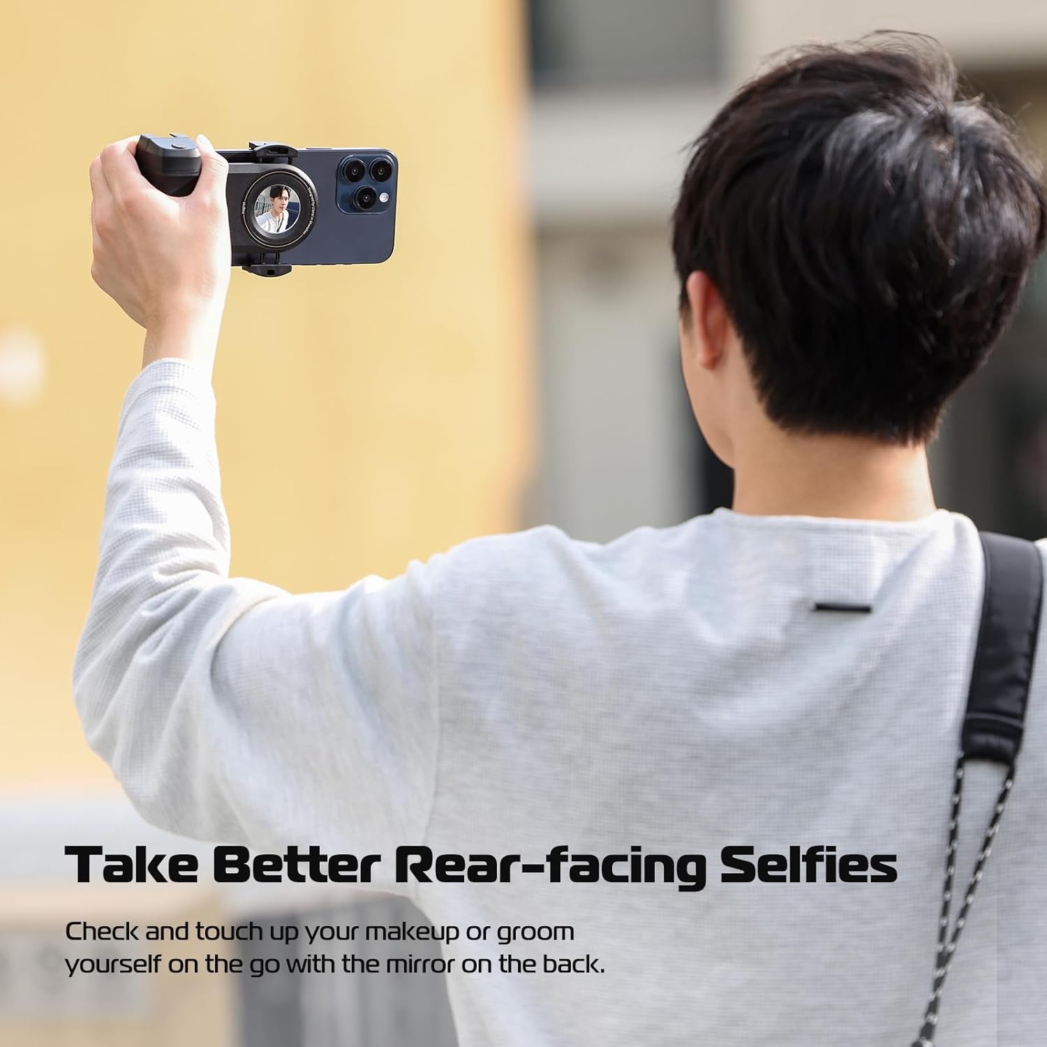 Bluetooth Camera Shutter Grip – Smartphone Selfie Handle and Stabiliser
