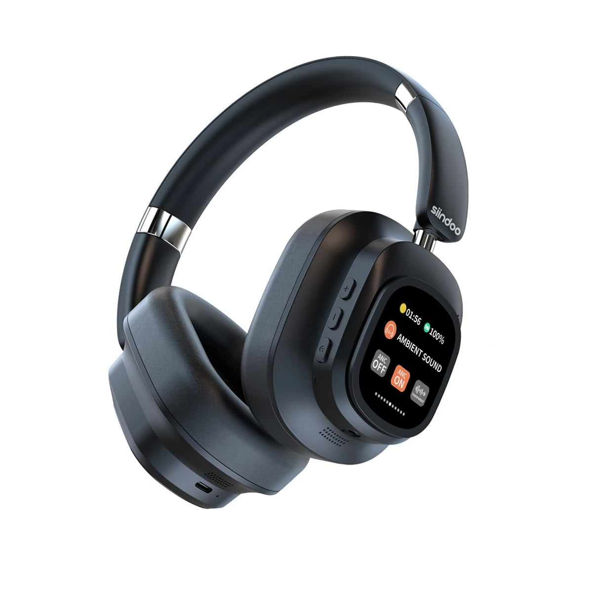Hybrid Wireless Headphones – Headset with LED Screen and Magnetic Touch Control
